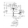 Смеситель для раковины низкий Grohe Euroeco 23262000