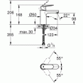 Смеситель для раковины Grohe Eurosmart Cosmopolitan 23327KW0 черный