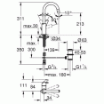 Смеситель для раковины высокий Grohe Eurosmart 23537002