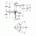 Смеситель для раковины высокий Grohe Eurosmart Cosmopolitan 30193000