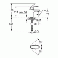 Смеситель для раковины Grohe Eurosmart Cosmopolitan 32824000