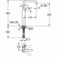 Смеситель для раковины высокий Grohe Essence New 32901001