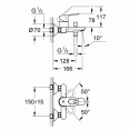 Смеситель для ванны с изливом Grohe Bauloop 23341000