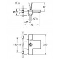 Смеситель для ванны с изливом Grohe Eurocube Joy 23666000