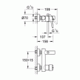 Смеситель для ванны с изливом Grohe Concetto 32211001