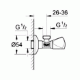 Вентиль запорный угловой Grohe Grohe 22940000