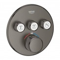 Термостат для душа встраиваемый без подключения шланга Grohe Grohtherm SmartControl 29121AL0 (темный графит, матовый)