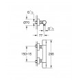 Термостат для душа с подключением шланга Grohe Grohtherm 800 34765000