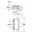 Термостат для ванны с изливом Grohe Grohtherm Cube 34502000