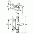 Термостат для ванны с изливом Grohe Grohtherm 800 34567000